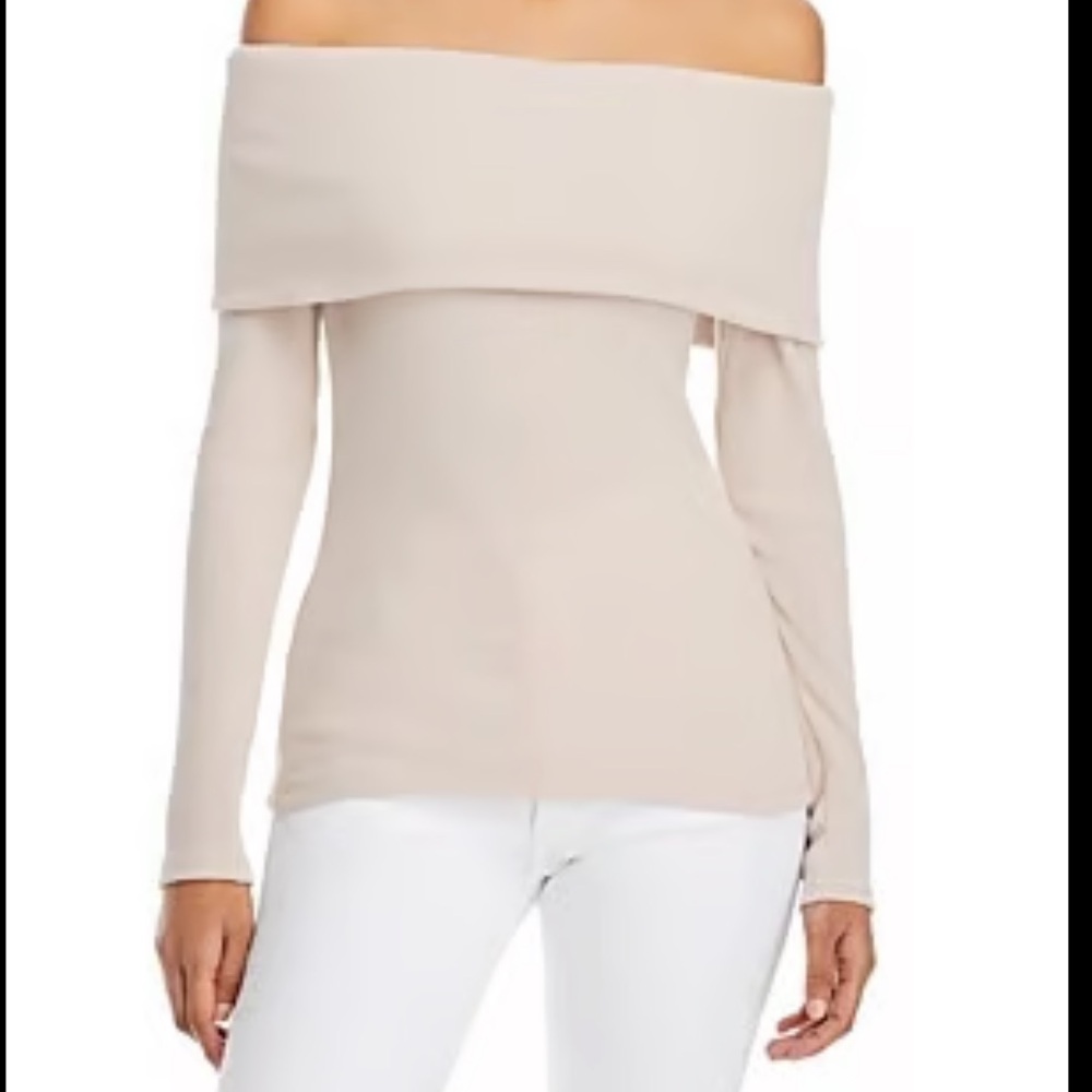 Enza Costa Off The Shoulder Sweater-rose tan